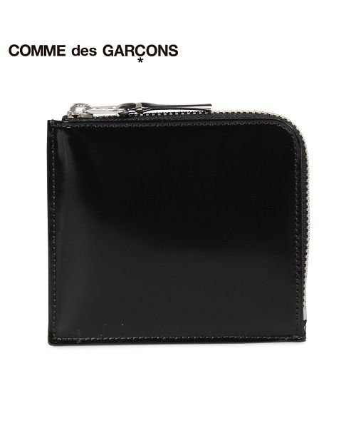 COMME des GARCONS(コムデギャルソン)/コムデギャルソン COMME des GARCONS 財布 小銭入れ コインケース メンズ レディース L字ファスナー 本革 MIRROR INSIDE COI/ブラック
