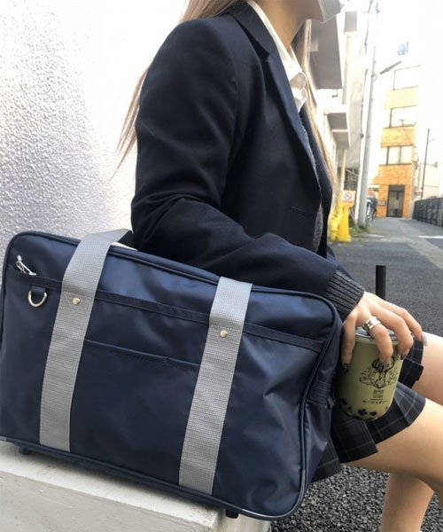 クーポン開催中 スクールバッグ スクバ 通学 中学生 高校生 学生鞄 学生 かばん ボストンバッグ ジュニアバッグ Polka Polka マルカワ Marukawa Magaseek