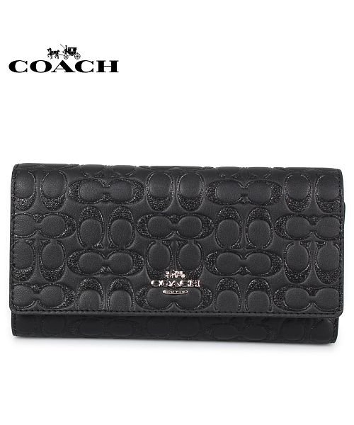 コーチ Coach 財布 長財布 レディース シグネチャー ブラック 黒 F504 コーチ Coach Magaseek
