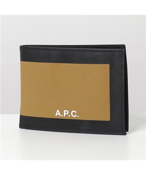 A.P.C.(アーペーセー)/【APC A.P.C.(アーペーセー)】COEAK H63330 porte cartes savile 二つ折り財布 ミニ財布 豆財布 CAB/CAMEL メ/ブラウン系
