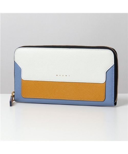 セール Marni マルニ Pfmoe11u15 Lv5 バイカラー レザー ラウンドファスナー 長財布 Z271u レディース マルニ Marni Magaseek