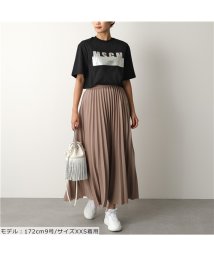 MSGM(MSGM)/【MSGM(エムエスジーエム)】2641 2841 MDM180 カラー2色 半袖 Tシャツ カットソー クルーネック 丸首 レディース/ブラック