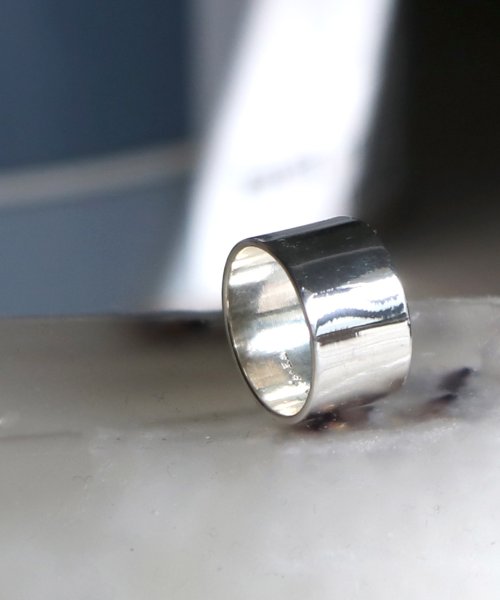 MAISON mou(メゾンムー)/【YArKA/ヤーカ】silver925 11mm plane ring [pwo]/シルバー925 11ミリプレーンリング/シルバー