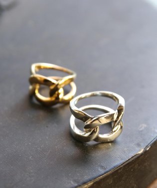 MAISON mou/【YArKA/ヤーカ】silver925 flat link chain motif ring[chiki]/シルバー925喜平チェーンモチーフリング/503051756