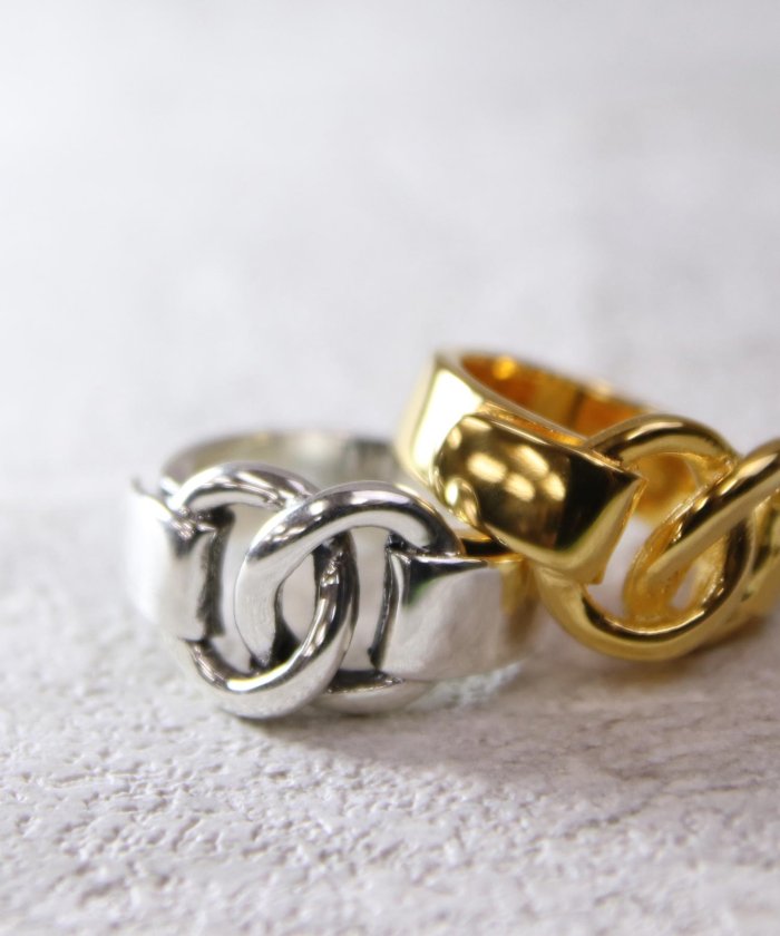  メゾンムー silver925 chain motif ring [pachi]/シルバー925 チェーンモチーフリング ユニセックス シルバー 13号 MAISON mou】