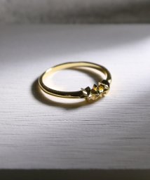 MAISON mou(メゾンムー)/【YArKA/ヤーカ】star jewelry collecttion 3star simple ring[chast5]/３スターリング/ゴールド