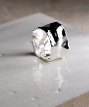 MAISON mou/【YArKA/ヤーカ】silver925warped 12mm ring[ta1]/歪12mmリング シルバー925 /503051789