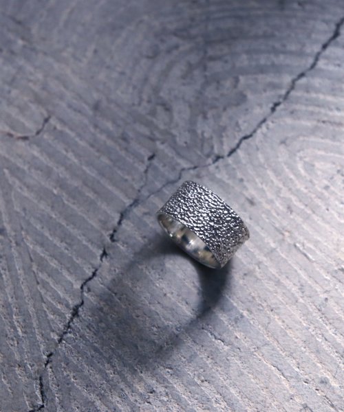MAISON mou(メゾンムー)/【YArKA/ヤーカ】silver925 Crumpled paper pattern ring [kusha2]/くしゃくしゃ紙模様リング シルバー925 /シルバー