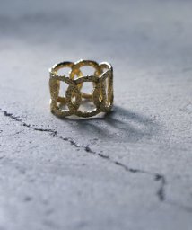 MAISON mou(メゾンムー)/【YArKA/ヤーカ】silver925 Crumpled paper pattern ring [kusha3]/くしゃくしゃ紙模様リング シルバー925 /ゴールド
