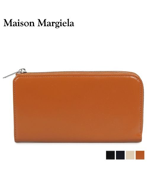 メゾンマルジェラ Maison Margiela 財布 長財布 メンズ レディース L字ファスナー Long Wallet レザー ブラック ダーク ネイビー メゾンマルジェラ Maisonmargiela Magaseek