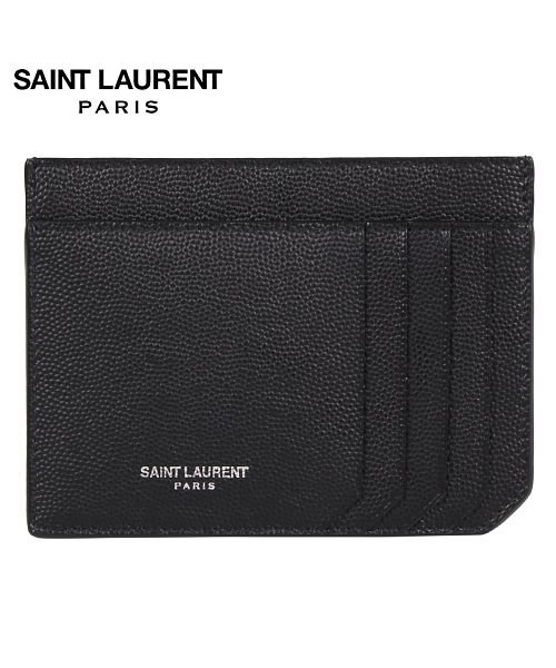 SAINT LAURENT PARIS(サンローラン パリ)/サンローラン パリ SAINT LAURENT PARIS パスケース カードケース ID 定期入れ メンズ LOGO CARDHOLDER ブラック 黒 60/ブラック