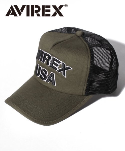 AVIREX(AVIREX)/AVIREX USA MESH CAP /ｶｰｷｰ