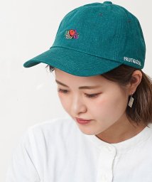 FRUIT OF THE LOOM(フルーツオブザルーム)/LINEN LOGO EMB LOW CAP/ｸﾞﾘｰﾝ