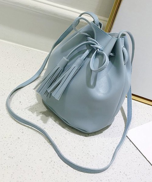 セール 小さめ ショルダーバッグ レディース 斜めがけ 大人 バケツバッグ 巾着バッグ プチプラ 安い レザーバッグ タッセル 503056514 ミニミニストア Miniministore Magaseek