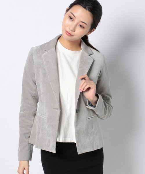 セール セットアップ対応 ストレッチコーデュロイ ジャケット ラピーヌ ブルー Lapine Bleue Magaseek