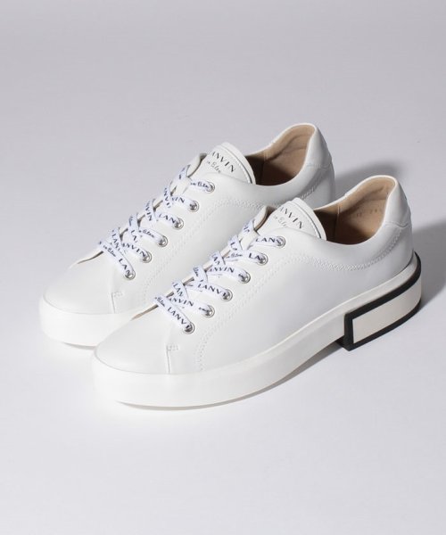 LANVIN en Bleu (SHOES)(ランバンオンブルー（シューズ）)/レースアップスニーカー/ホワイト