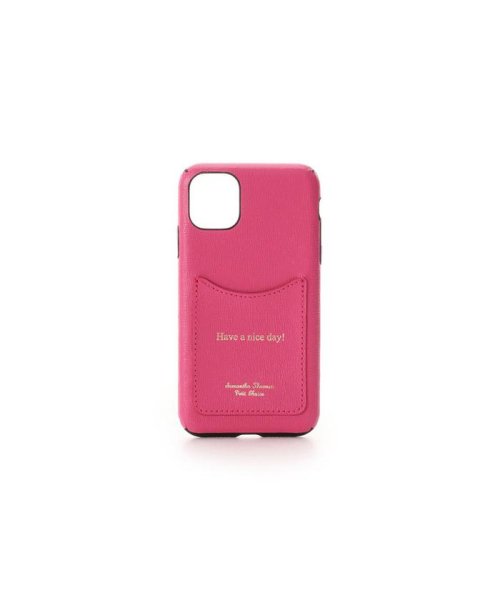 Samantha Thavasa Petit Choice(サマンサタバサプチチョイス)/iphone11 シンプルレザーiphoneケース/ピンク