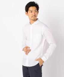 GLOSTER(GLOSTER)/French linen フレンチリネン カッタウェイ シャツ/ホワイト