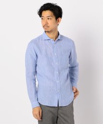 GLOSTER(GLOSTER)/French linen フレンチリネン カッタウェイ シャツ/ライトブルー