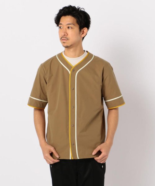 NOLLEY’S goodman(ノーリーズグッドマン)/【DESCENTE ddd /デサント ディーディーディー】TRACK SHIRT (DHMPJF20)/ベージュ