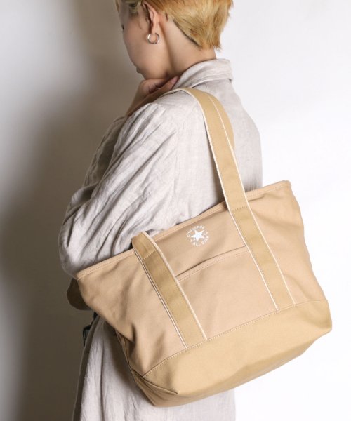 MAISON mou(メゾンムー)/【CONVERSE/コンバース】canvas M tote/キャンバスMトートバッグ/ベージュ系1