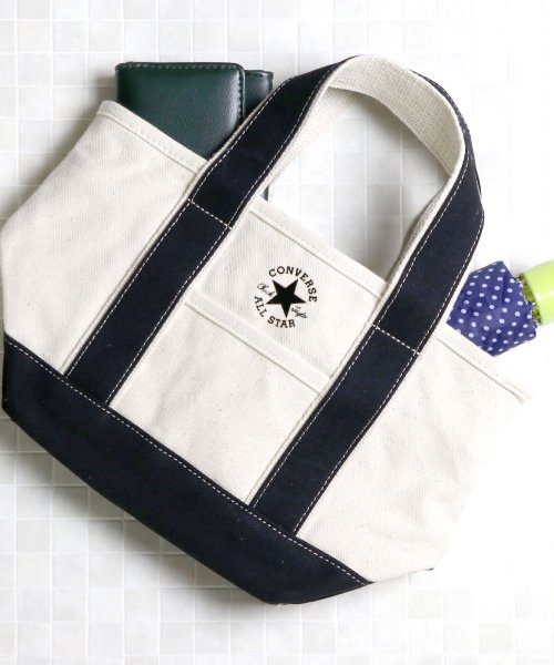 MAISON mou(メゾンムー)/【CONVERSE/コンバース】canvasS tote/キャンバスSトートバッグ/ブラック系1
