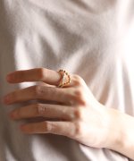 ＜マガシーク＞ メゾンムー silver925 boal chain ring[tamt] /ボールチェーンリング シルバー925 ユニセックス シルバー系1 9号 MAISON mou】