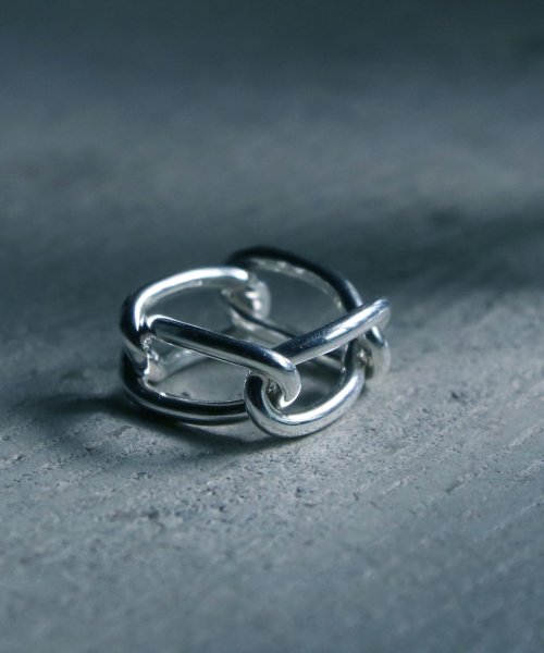 MAISON mou(メゾンムー)/【YArKA/ヤーカ】silver925 4 oval parts ring[jens]/4楕円パーツリング　/シルバー