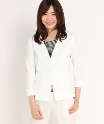 ノーカラージャケット ホワイト 白色 のファッション通販 Magaseek