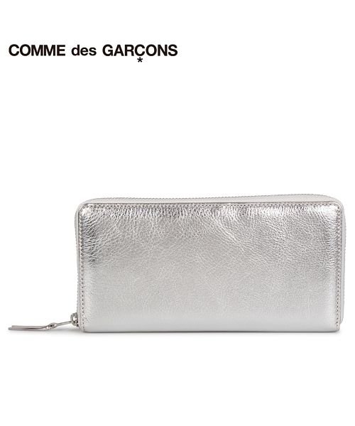 コムデギャルソン Comme Des Garcons 財布 長財布 メンズ レディース ラウンドファスナー 本革 Gold And Silver Wallet コムデギャルソン Commedesgarcons Magaseek