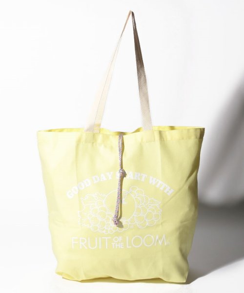 FRUIT OF THE LOOM(フルーツオブザルーム)/BRAIDED CORD TOTE BAG /ｲｴﾛｰ