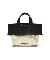 MINNETONKA(ミネトンカ)/【日本正規品】ミネトンカ バッグ MINNETONKA トートバッグ 小さめ Fringe PVC Tote Bag クリアバッグ フリンジ 14583400/ブラック