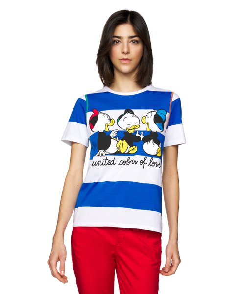 セール Disneyコラボ ヒューイデューイルーイ半袖ボーダーtシャツ ベネトン レディース Benetton Women Magaseek セール Disneyコラボ ヒューイデューイルーイ半袖ボーダーtシャツ ベネトン レディース Benetton Women Magaseek