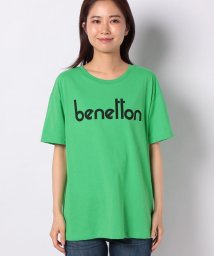 BENETTON (women)(ベネトン（レディース）)/ブランドロゴオーバーサイズTシャツ・カットソー/グリーン