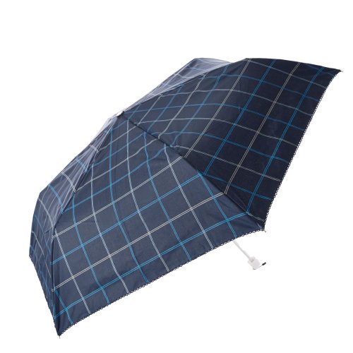 BACKYARD FAMILY(バックヤードファミリー)/晴雨兼用 シルバーコーティング 折り畳み傘/ネイビー