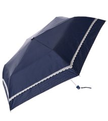 BACKYARD FAMILY(バックヤードファミリー)/晴雨兼用 シルバーコーティング 折り畳み傘/ネイビー系2