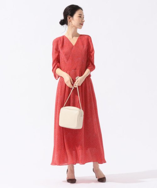 セール Little Black ドットプリントvネックショートスリーブワンピース パーティ用 シップス ウィメン Ships Women Magaseek