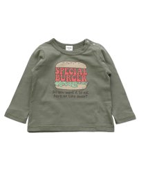 chil2(チルツー)/全10柄長袖Tシャツ/カーキ系1