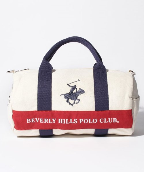 BEVERLY HILLS POLO CLUB(ビバリーヒルズポロクラブ)/【BEVERLY HILLS POLO CLUB】ミニボストンバッグ/アイボリー