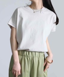 Ranan(ラナン)/〈Beautiful Cotton　綿100％〉UVカット/接触冷感　ハイネックTシャツ/ライトグレー
