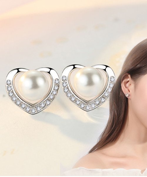 セール ピアス パール スタッドピアス パールピアス 直結ピアス シンプル かわいい ハート 結婚式 おしゃれ オフィス 人気アクセサリー ショッピングゴー Shoppinggo Magaseek