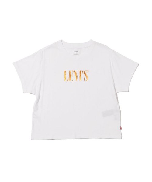 Levi's(リーバイス)/グラフィックTシャツ TALL SERIF FOIL WHITE/NEUTRALS