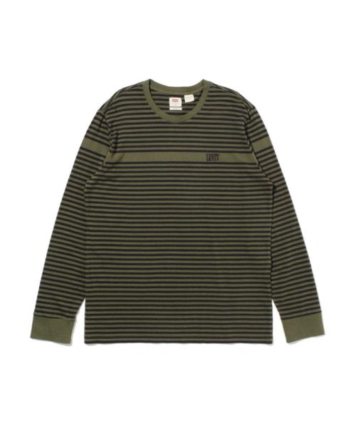 Levi's(リーバイス)/AUTHENTIC ロングスリーブTシャツ OG INSET CREW OLIVE/GREENS