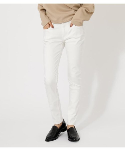 AZUL by moussy(アズールバイマウジー)/STRETCH COLOR SKINNY/O/WHT1