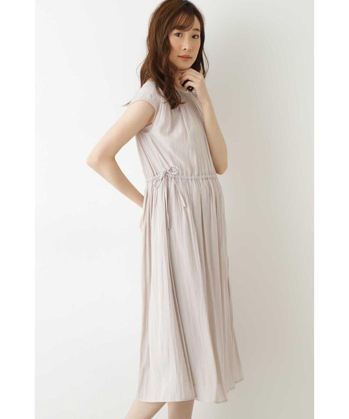 セール 割繊サテンワンピース ナチュラルビューティーベーシック Natural Beauty Basic Magaseek