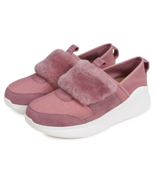 UGG(UGG)/UGG アグ スニーカー スリッポン ピコ トレーナー レディース WOMENS PICO TRAINER ブラック グレー ピンク 1101012/ピンク