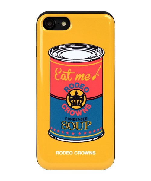 Rodeo Crowns(ロデオクラウンズ)/iphoneケース iPhoneSE(第2世代) iPhone8/7 ロデオクラウンズ RODEOCROWNS スープ YELLOW カード収納型背面ケース/イエロー