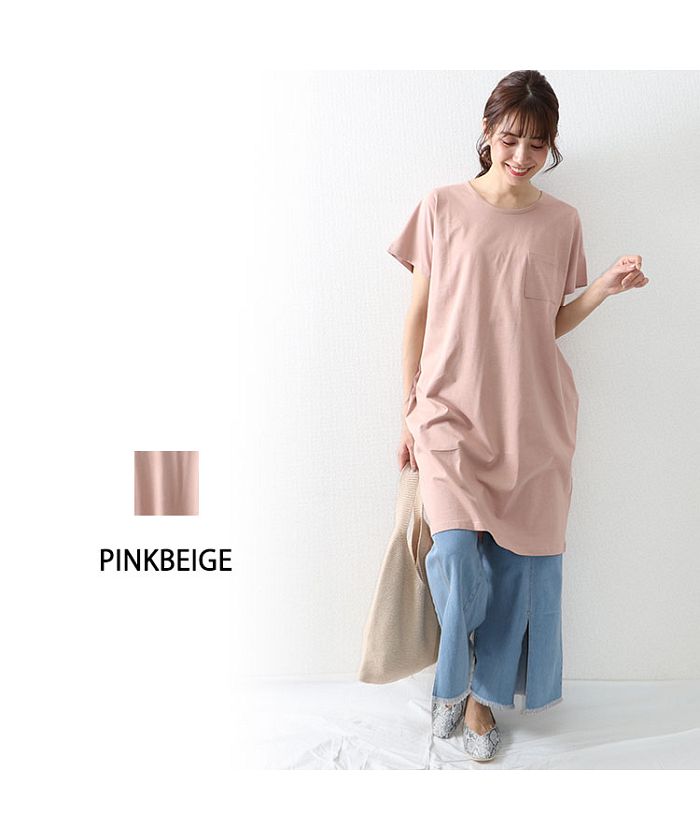 買い半額 美品 Bacca コットンリバティプリント コクーンシャツワンピース ひざ丈ワンピース