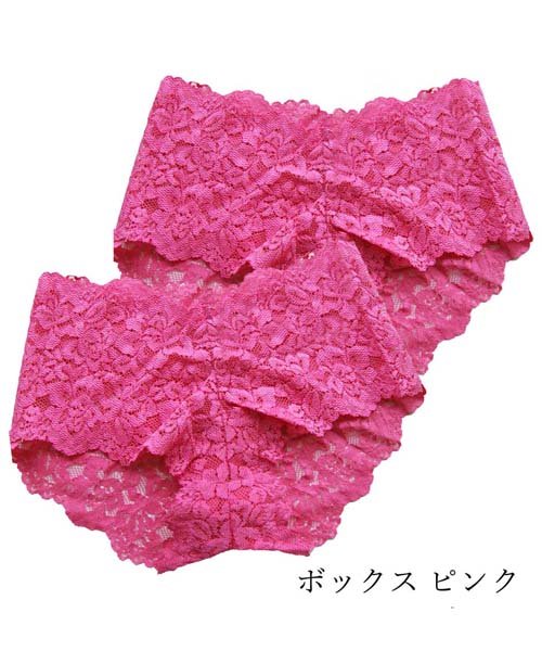 セール ヒップハング総レースショーツ ピンクピンクピンク Pink Pink Pink Magaseek