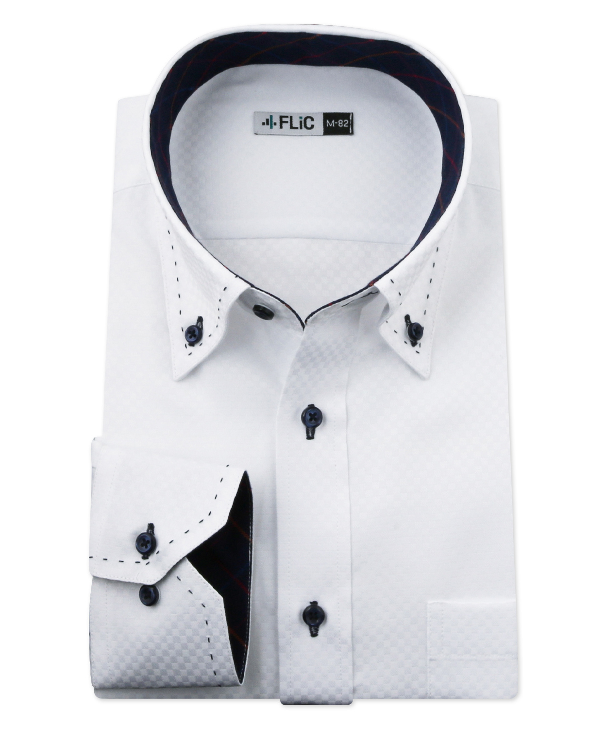 ワイシャツ メンズ ボタンダウン 長袖 形態安定 シャツ ドレスシャツ ビジネス ノーマル スリム yシャツ カッターシャツ 定番 ドビー 織柄  おしゃれ シン(503079198) | フリック(FLiC) - MAGASEEK